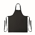 Organic cotton apron 240 gr/m2, black