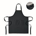 Organic cotton apron 240 gr/m2, blue