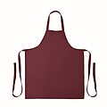 Organic cotton apron 240 gr/m2, burgundy