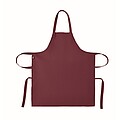 Organic cotton apron 240 gr/m2, burgundy