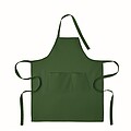Organic cotton apron 240 gr/m2, dark green