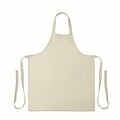 Organic cotton apron 240 gr/m2, off white