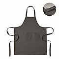 Organic cotton apron 240 gr/m2, stone grey