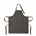 Organic cotton apron 240 gr/m2, stone grey