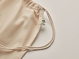 Organic cotton drawstring bag