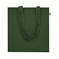 Organic cotton shopping bag, dark green