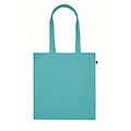 Organic cotton shopping bag, turquoise