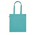 Organic cotton shopping bag, turquoise