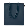 Organic cotton shopping bag with long handles
