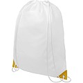 Oriole drawstring backpack with coloured corners