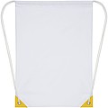 Oriole drawstring backpack with coloured corners
