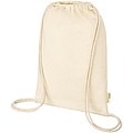 Orissa 100 g/m2 GOTS organic cotton drawstring backpack