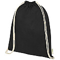 Orissa 140 g/m2 GOTS organic cotton drawstring backpack 5L