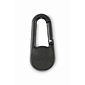 Outdoor compass with carabiner, black