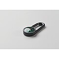 Outdoor compass with carabiner, black