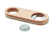 Oval Bamboo bottle opener