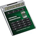 Own-design desk calculator with insert without holes, small