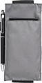 Oxford fabric (900D) notebook pouch with elastic to fit around the cover of a notebook.