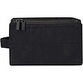 Pack 500 g/m2 Aware™ recycled toiletry organiser, solid black