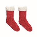 Pair of cable knit slipper socks