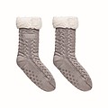 Pair of cable knit slipper socks