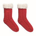 Pair of cable knit slipper socks