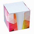 Paper cube with full color box print