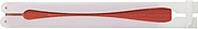 Paper hand held fan with plastic handleRed