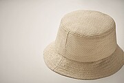 Paper straw bucket hat