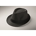 Paper straw hat, black