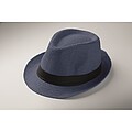 Paper straw hat, blue