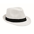 Paper straw hat, white