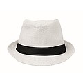 Paper straw hat, white