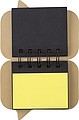 Paper, wire bound sticky note booklet with 5 colours of small sticky notes