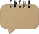Paper, wire bound sticky note booklet with 5 colours of small sticky notes