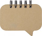Paper, wire bound sticky note booklet with 5 colours of small sticky notes