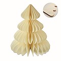 Paper Xmas tree decoration, beige
