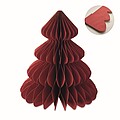 Paper Xmas tree decoration, red