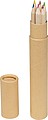 Paperboard quiver with 7 pencils, brown