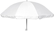 Parasol in a transparent bag, white