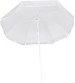 Parasol in a transparent bag, white