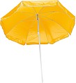 Parasol in a transparent bag, yellow