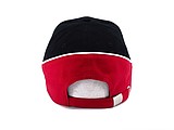 PASCAL two tone six panel cap, black/red