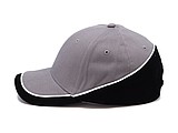 PASCAL two tone six panel cap, grey/black