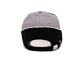 PASCAL two tone six panel cap, grey/black