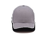 PASCAL two tone six panel cap, grey/black