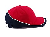 PASCAL two tone six panel cap, red/navy