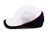PASCAL two tone six panel cap, white/navy