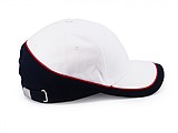 PASCAL two tone six panel cap, white/navy
