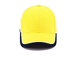PASCAL two tone six panel cap, yellow/navy